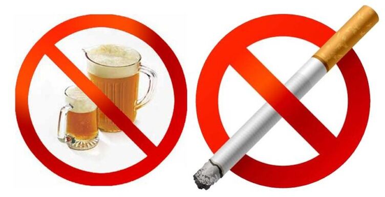giving up bad habits to prevent varicose veins